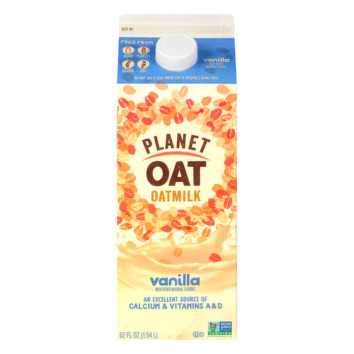 Planet Oat Oatmilk, Vanilla