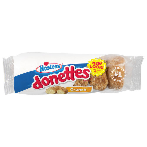 Hostess Donettes Donuts, Crunch, Mini