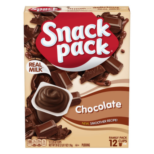 Snack Pack Pudding, Chocolate, Family Pack