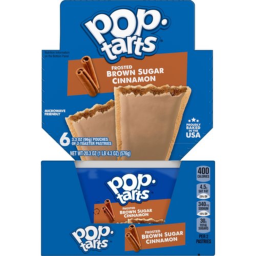 Pop-Tarts Toaster Pastries, Frosted Brown Sugar Cinnamon