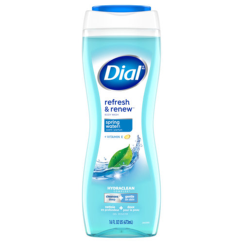 Dial Refresh & Renew Body Wash, Spring Water Scent