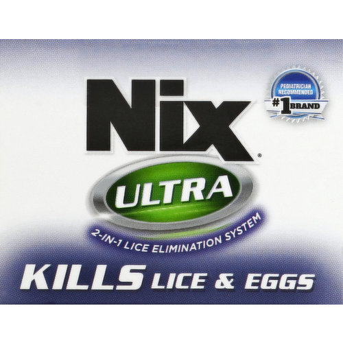 Nix Ultra Lice Removal Kit Lice Treatment Hair Solution & Lice Removal Comb  - 3.4 fl oz