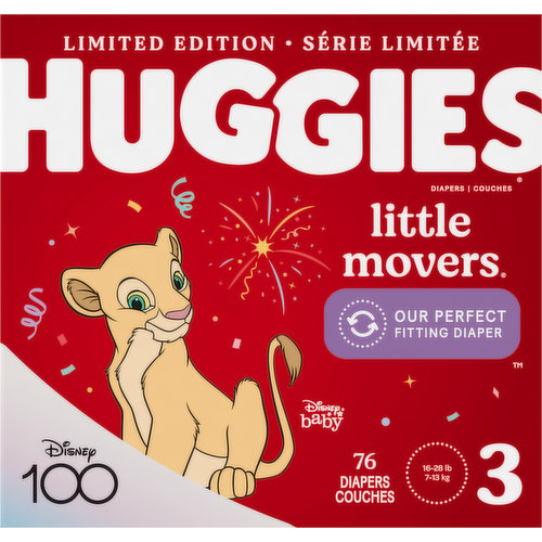 Huggies Little Movers Lion King Size 7 Disposable Thailand