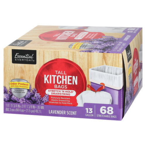 Ultrastretch Tall Kitchen Drawstring Trash Bags - Lavender Scent