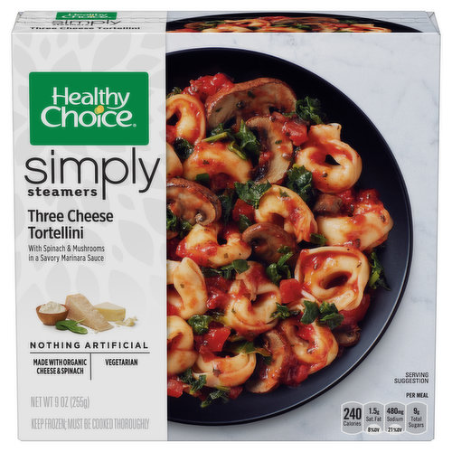 Healthy Choice Simply Steamers Tortellini, Three Cheese