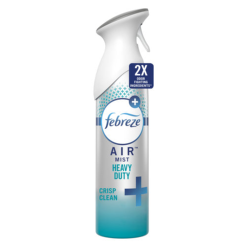 Febreze Air Febreze Odor-Fighting Air Freshener, Heavy Duty Crisp Clean, 8.8 oz