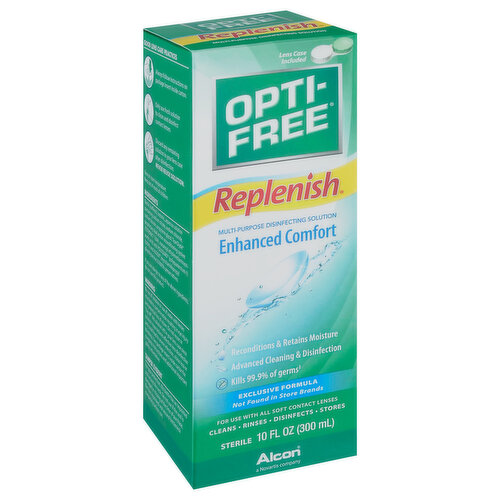 Opti-Free Replenish Multi-Purpose Disinfecting Solution, Enhanced Comfort