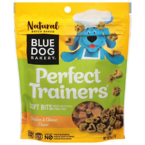 Blue Dog Bakery Perfect Trainers Treats for Puppies & Small Dogs, Chicken & Cheese Flavor, Soft Bits