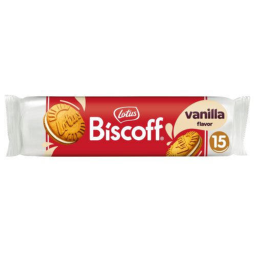 Lotus Biscoff Sandwich Cookies, Vanilla Flavor