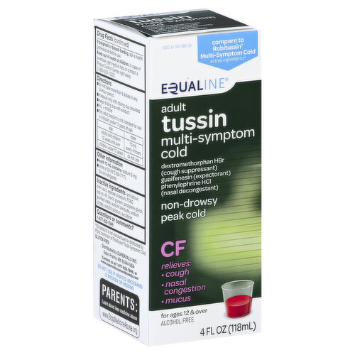 Equaline Tussin CF, Adult, Multi-Symptom Cold