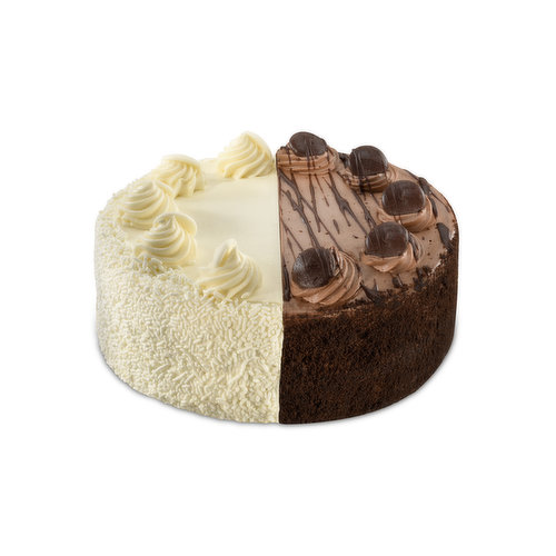 Cub Bakery 8" Variety Cake Double Layer, Black & White