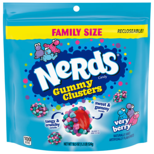 Nerds Candy, Gummy Clusters, Family Size