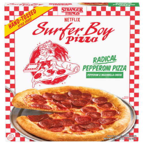 Surfer Boy Pizza Pizza, Hand-Tossed Style Crust, Radical Pepperoni