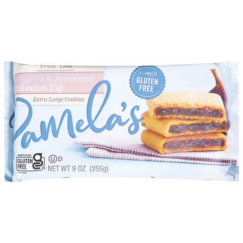 Pamela's Figgies & Jammies Cookies, Mission Fig, Extra Large