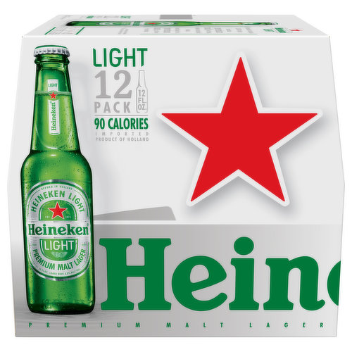 Heineken Beer, Light, 12 Pack