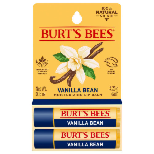 Burt's Bees Lip Balm, Moisturizing, Vanilla Bean