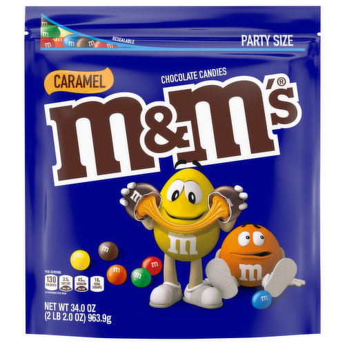 M&M's Chocolate Candies, Caramel, Party Size