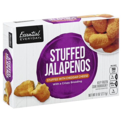 Essential Everyday Stuffed Jalapenos, Cheddar Cheese