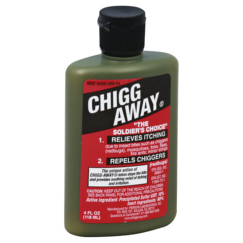 Chigg Away Lotion, The Soldier's Choice