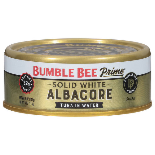 Bumble Bee Prime Tuna in Water, Albacore, Solid White