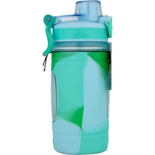 bubba Flo Kids Water Bottle with Silicone Sleeve, 16 oz., Tutti Fruity and  Rock Candy