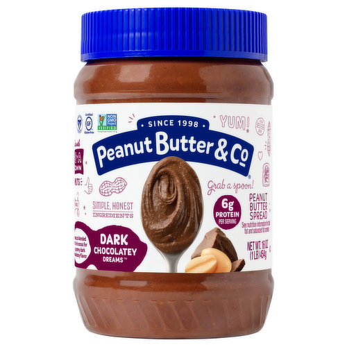 Peanut Butter & Co. Peanut Butter Spread, Dark Chocolatey Dreams