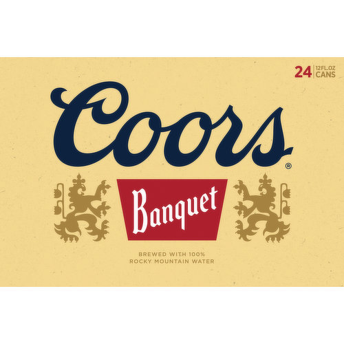 Brewed with 100% rocky mountain water. Golden, Co. since 1873. Great beer, great responsibility. coors.com. Quality Commitment: We are committed to providing quality products. If you have any comments, please call us at 1-800-226-7838 or 1-800-BANQUET, or write to us at: Coors Brewing Company Golden, Colorado 80401.