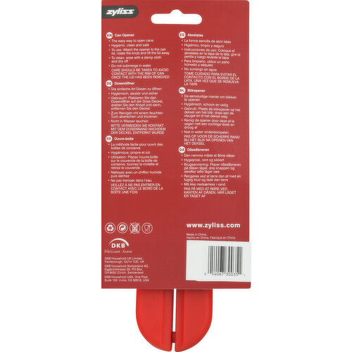 Zyliss Safety Can Opener - Red