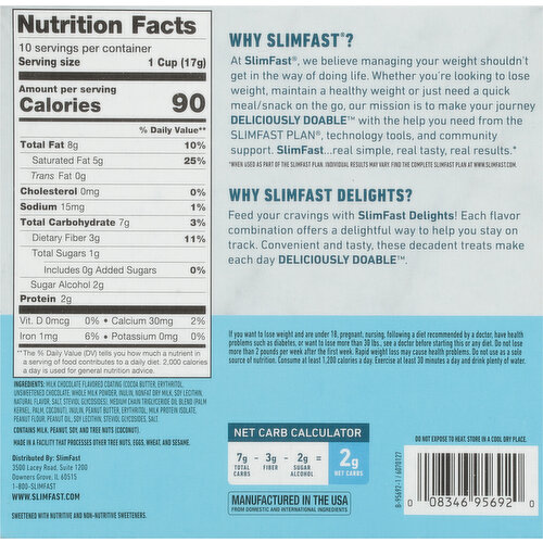 SlimFast Delights Peanut Butter Chocolate Snack Cup