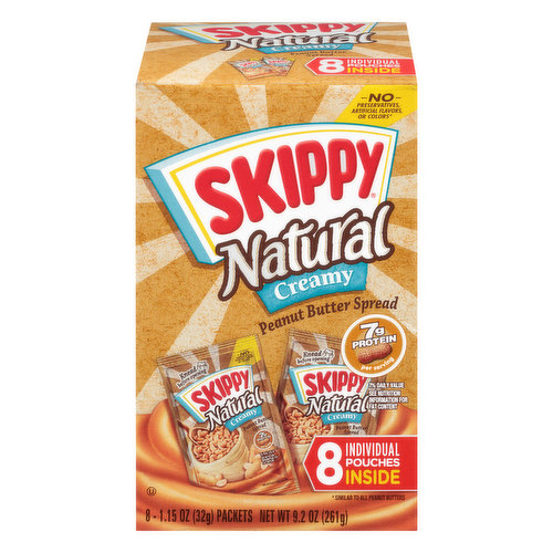 Skippy Natural Natural Creamy Peanut Butter Spread