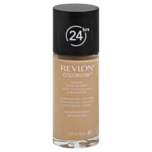 Revlon ColorStay Makeup, Combination/Oily, Medium Beige 240, Broad Spectrum SPF 15