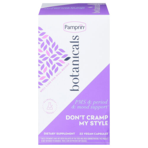 Pamprin PMS & Period & Mood Support, Vegan, Capsules