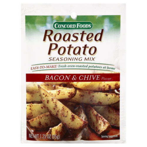Concord Foods Seasoning Mix, Roasted Potato, Bacon & Chive Flavor