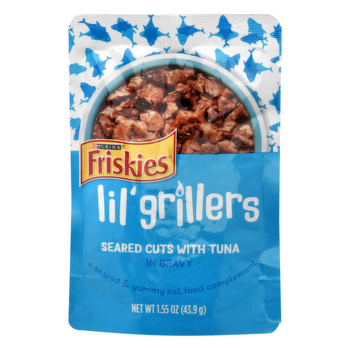 Friskies Cat Food Complement, Seared Cuts with Tuna, in Gravy