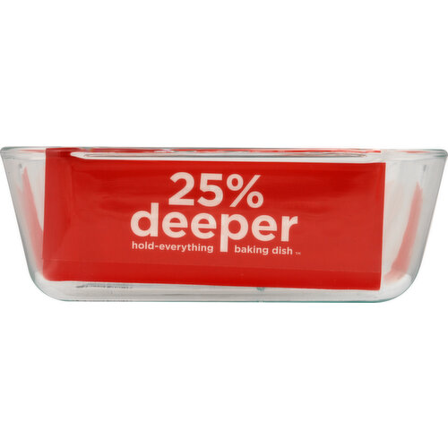 Pyrex Baking Dish, Deep Glass, 2.6 qt, with Lid