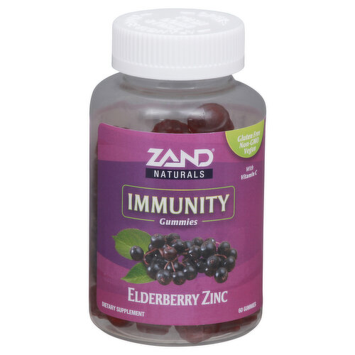 Zand Elderberry Zinc, Immunity, Naturals, Gummies