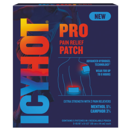 Icy Hot Pro Pain Relief, Extra Strength, Patch