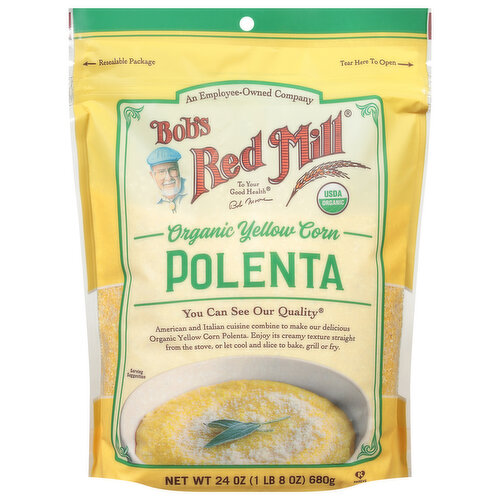 Bob's Red Mill Polenta, Organic, Yellow Corn