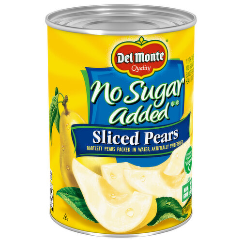 Del Monte No Sugar Added Sliced Pears