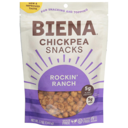 Biena Chickpea Snacks, Rockin Ranch