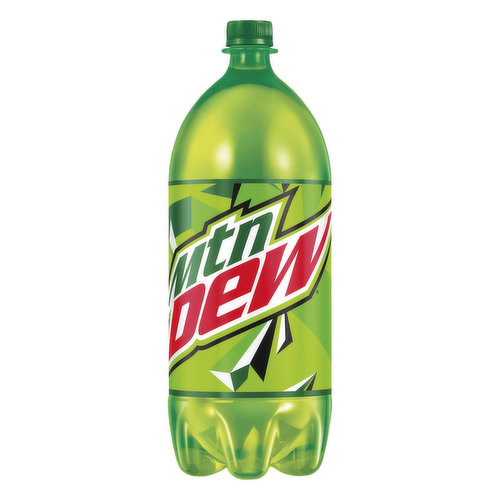 Caffeine Content: 54 mg/12 fl oz. MountainDew.com. We're here to help. MountainDew.com or 800.433.2652. Please recycle. Bottled under the authority of Pepsico, Inc. Purchase, NY 10577.