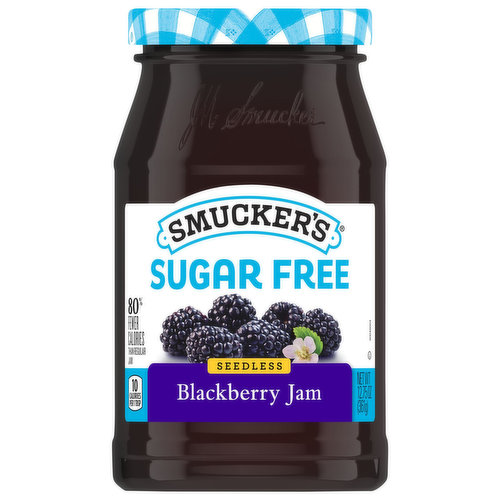 Smucker's Jam, Sugar Free, Blackberry, Seedless