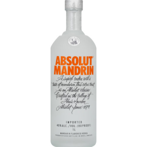 Absolut Mandrin Vodka 1.0 L