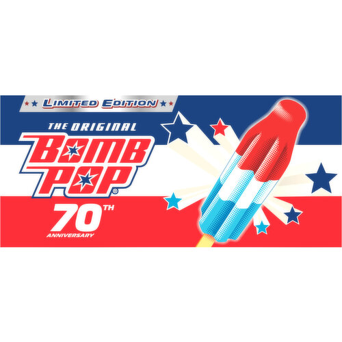 Bomb Pop The Original Cherry, Lime & Blue Raspberry Pops