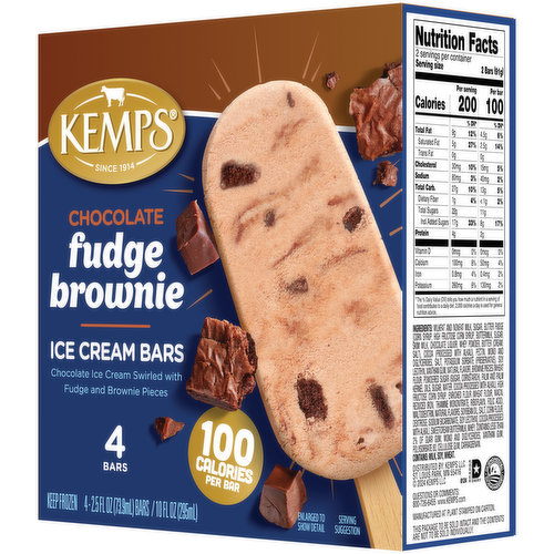 Kemps Chocolate Fudge Brownie Ice Cream Bars