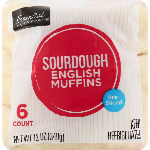 Per 1 Muffin: 130 calories; 0g sat fat (0% DV); 400 mg sodium (17% DV); 1 g total sugars. 100% quality guaranteed. Like it or let us make it right. That's our quality promise. essentialeveryday.com.