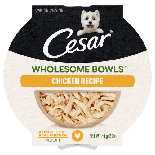 Cesar Wholesome Bowls Canine Cuisine, Chicken Recipe