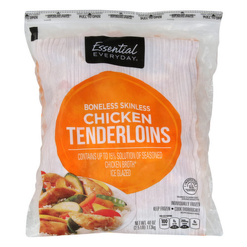 ESSENTIAL EVERYDAY Chicken, Tenderloins, Boneless, Skinless