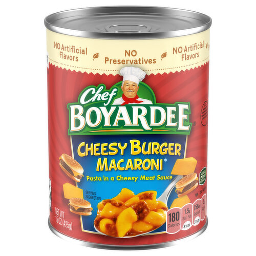 Chef Boyardee Cheesy Burger Macaroni