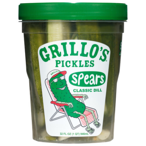 Grillo's Pickles Spears, Classic Dill